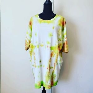 3x plus size tie dye t shirt